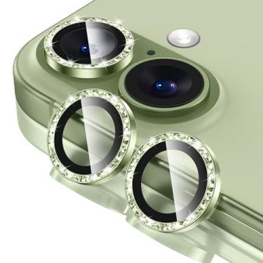 Imagem de Tensea Protetor de tela para câmera de iPhone, vidro temperado 9H, transparente, anel individual de metal para iPhone 6,3 polegadas