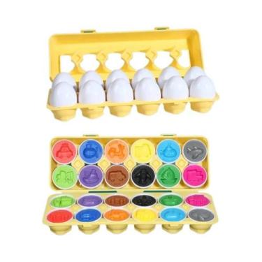 Imagem de Quebra-Cabeça 3D Montessori de Ovos e Parafusos - Jogo Educativo de Ma