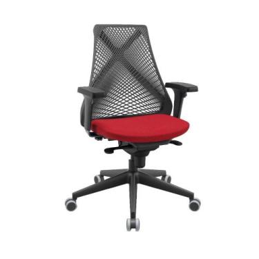 Imagem de Cadeira Escritório Ergonômica Bix X+ Presidente Base Preta - Plaxmetal