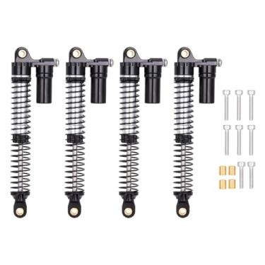 Imagem de TRX4M Brass & Aluminium Shocks 53mm/59mm/66mm/78mm Long Threaded Shock Absorber Oil Damper for TRX-4M 1/18 RC Crawler Upgrades (Black,78mm)