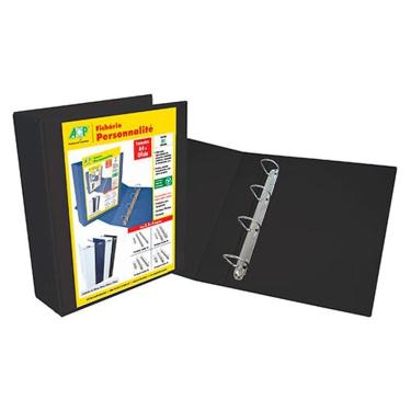Imagem de Fichário revestido Cristal A4 preto 75mm 4754PT ACP