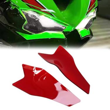 Imagem de Adequado para ZX6R ZX-6R zx6r zx-6r 2024+ película de proteção de farol modificada proteção ocular película que muda de cor capa protetora de farol acessórios de motocicleta (vermelho)
