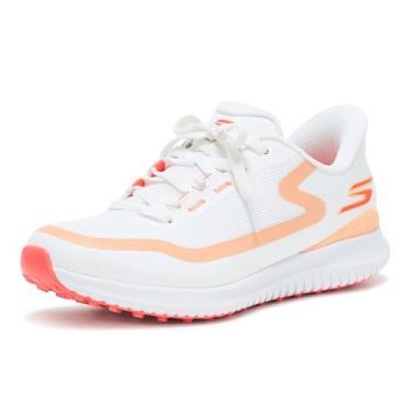 Imagem de Skechers Tênis de golfe feminino Flight Slip-in Spikeless, Coral branco, 38