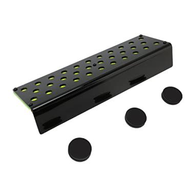 Imagem de Suporte de fragmentos de acrílico de camada dupla fluorescente verde magnético com 32 furos para aquário