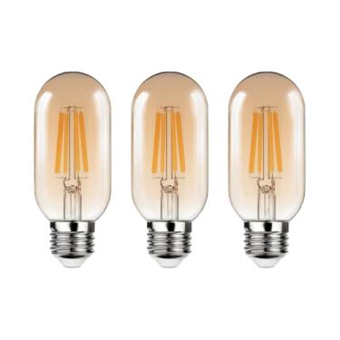 Imagem de 2 a 6 Lâmpada Filamento LED T45 4W E27 Âmbar Estilo Retrô Vintage Luz Quente(3)