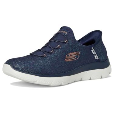 Imagem de Skechers Tênis feminino Summits-Lunar Glow Hands Free Slip-ins, Azul marino, 34