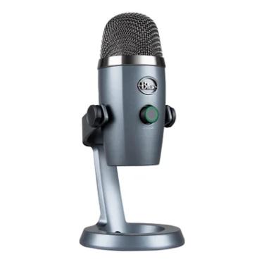 Imagem de Microfone Condensador Logitech, Cardioide, USB, Blue Yeti, Nano, Cinza - 988-000088