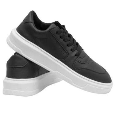 Imagem de Tenis Masculino Sapatenis Casual Sola Alta Confort Básico Leve Confort