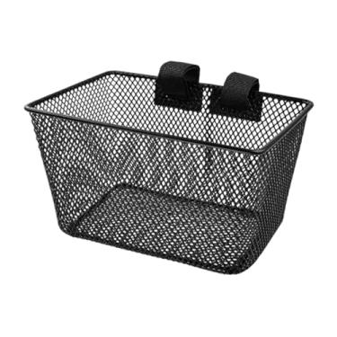 Imagem de Vaveren Cesta de bicicleta infantil com decoração frontal, armazenamento leve, cesta frontal para bicicleta infantil, transporte para piqueniques de rua,