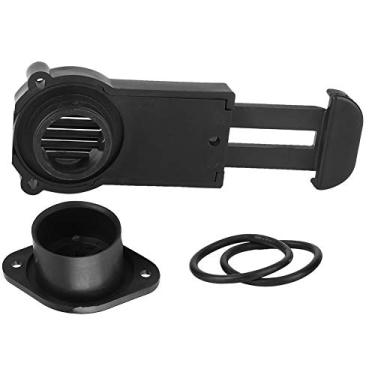 Imagem de Válvula de drenagem de barco PVC puxar para bote de borracha material de barco de pesca preto