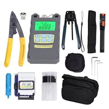Imagem de Kit de Ferramentas de Terminação de Fibra óptica 15 PCS Conjunto, 3 Em 1 Acessório, Precisão CNC Usinada, Lâmina de Aço de Tungstênio, Kit OPM VFL FTTH OPTIC, Todo Material de