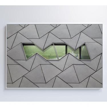 Imagem de Quadro Arquitetura Formas 60x40 Cm Vidro Impresso