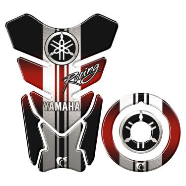 Imagem de Adesivo Protetor Tanque E Bocal Moto Yamaha Racing Vermelho
