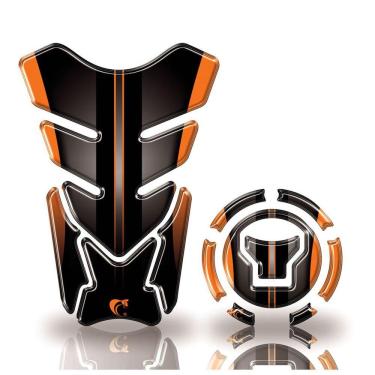 Imagem de Adesivo Protetor Tanque E Bocal Honda Acima 2018 Laranja