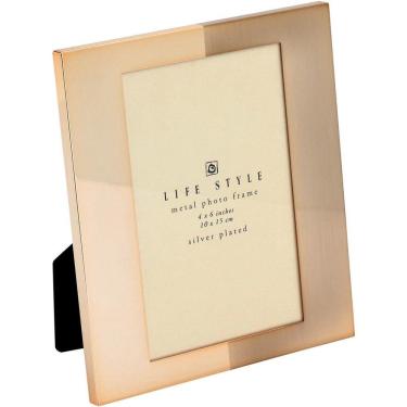 Imagem de Duetto Porta-Retratos 10X15 17X15X2Cm Metal Dourado