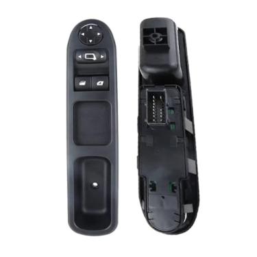 Imagem de Botão do interruptor de controle do vidro elétrico dianteiro esquerdo (lado do motorista) para Peugeot 207 6554.QC 6554QC (direção à direita)