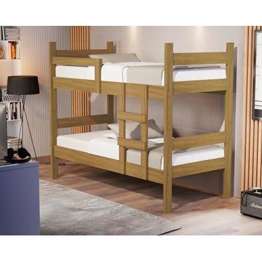 Imagem de Beliche Alana Reforçada Vira Duas Camas Solteiro (Nature)