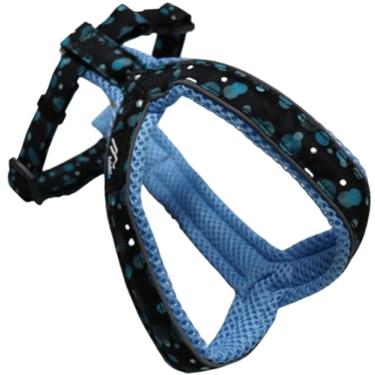 Imagem de Hakusan] Arnês tipo Y Mech Dog Dot feito por japoneses, confortável, leve, fácil de colocar, 35- Deus pequeno e médio, azul celeste