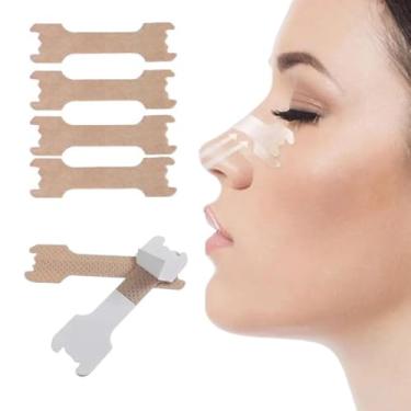 Imagem de Dilatador Nasal 66mm Anti Ronco 50 Unidades Tiras Nasais Adesivas Redução de Ronco E Respiração Fácil Durma Melhor Respire Melhor