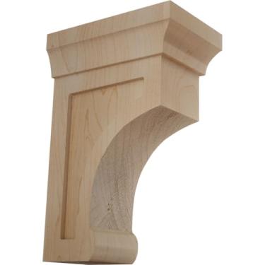 Imagem de Ekena Millwork Suporte de madeira BKTW02X04X06GOMA, 6,5" L x 10,6" P x 15,5" A, bordo