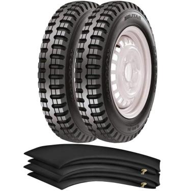 Imagem de Kit 2 Pneus Fusca Baja Gaiola 560-15 Agrícola Militar 4l Maggion + Camaras