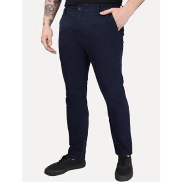 Imagem de Calça Calvin Klein Jeans Masculina RE Issue Label Azul Marinho-Masculino