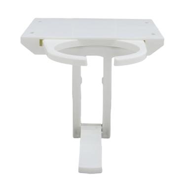 Imagem de Suporte dobrável para copos de mesa, suporte de bebida de mesa com armazenamento fácil e dobrável, acomoda rack estável para economia de espaço para escritório em casa, veículo de estudo, ABS retrátil