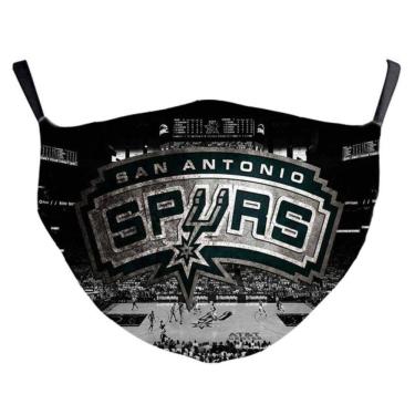 Imagem de Máscara facial San Antonios Spurs NBA com impressão 3D de algodão respirável