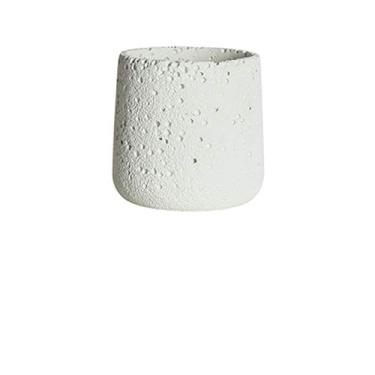 Imagem de Vasos de plantas vasos de flores de cimento vaso de jardinagem decorativo moderno com orifício de drenagem recipientes de plantas decorar salas, escritórios, quartos, salas de estar, vaso de flores