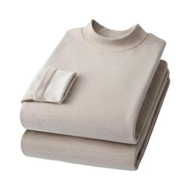 Imagem de Conjunto De Roupa Térmica De Cashmere E Seda Para Homens E Mulheres, A