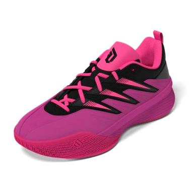 Imagem de adidas Tênis de basquete unissex com certificação Dame 3, Lucid Fuchsia/preto/rosa lúcido, 8.5 Women/7.5 Men
