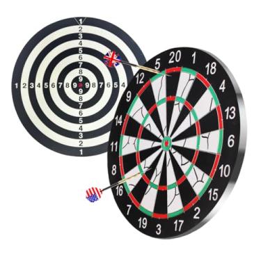 Imagem de Jogo Dardos Grande Tiro Alvo Duplo 44cm 6 Dardos 20mm