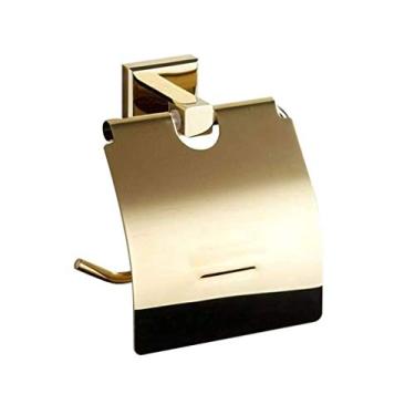 Imagem de Suporte de papel higiênico, suporte de toalha de papel dourado, pingente de banheiro, cabide de toalha para banheiro, cozinha