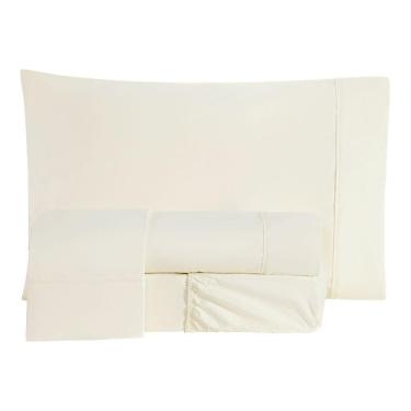 Imagem de Jogo Cama Lençol Essencial Casal 200 Fios 4 Peças Palha