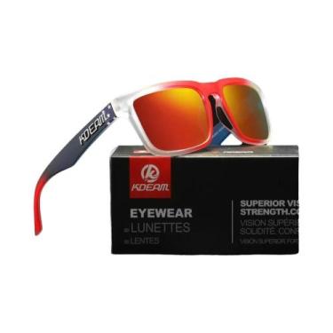 Imagem de Óculos De Sol Polarizados Quadrados Masculinos KDEAM 2022 Para Estilo 