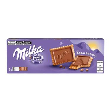 Imagem de Biscoito Milka Choco Biscuit 150g – Crocante com Chocolate ao Leite Alpino