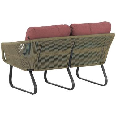 Imagem de Sófa Namoradeira Milão Em Alumínio E Corda Trama Original Rami