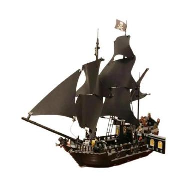 Imagem de Brinquedo De Blocos De Montar Do Navio Pirata Black Pearl De Piratas D