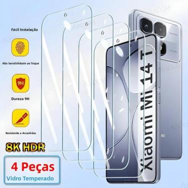 Imagem de Protetores De Tela De Vidro Temperado Xiaomi Mi 14T 14T pro 2 4 Peças 