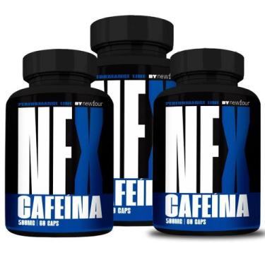Imagem de Suplemento Cafeína Kit 03 Unidades 60 Cápsulas - New Four