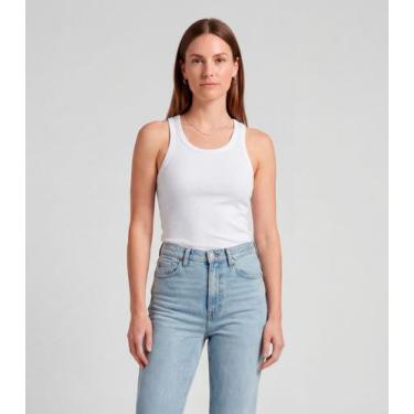 Imagem de Regata Nadador Feminina Em Poliamida Sea Surf Branco, G, Branco