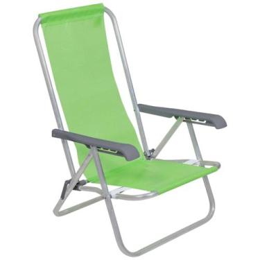 Imagem de Cadeira Reclinável Lazy Bel 4 Posições Alumínio Praia
