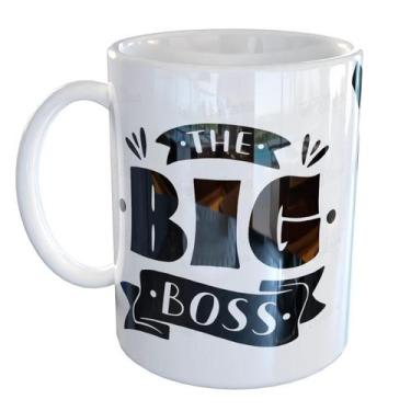 Imagem de Caneca Porcelana Uso Exclusivo Do Melhor Chefe - Pense Canecas, Branco