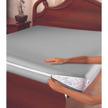 Imagem de Capa Protetora para Colchão de Casal em Malha Gel 30cm Altura - NURA, 