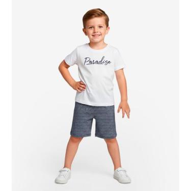 Imagem de Conjunto Infantil Camiseta e Bermuda Select Bege, 8, Bege