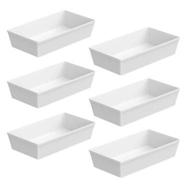 Imagem de Kit 6 Travessas 3L Fundas Refratários GN 1/3 Para Servir Coza Plásticas Buffet