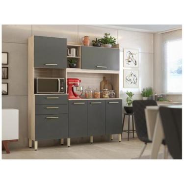 Imagem de Armario de Cozinha Select com 6 Portas e 2 Gavetas - Demóbile, Avena e