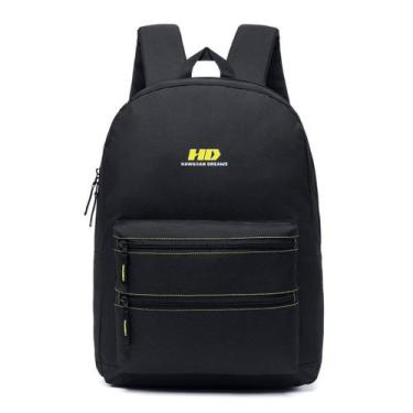 Imagem de Mochila Hd Escolar Masculina Juvenil Reforçada Preta