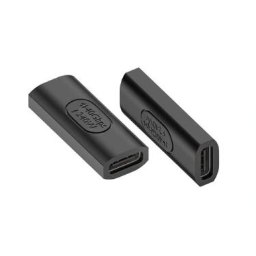 Imagem de Adaptador de acoplador JORINDO PD240W tipo C USB 4.0 fêmea x2