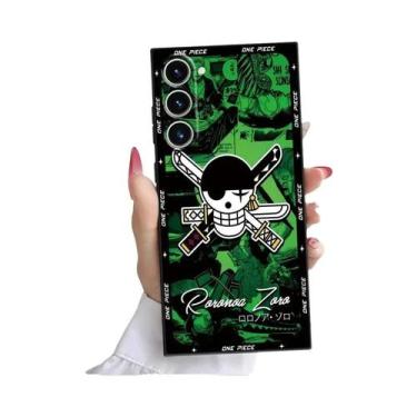 Imagem de Capa De Telefone Anime Preta E Macia Para Samsung Galaxy S24 S21 FE S2